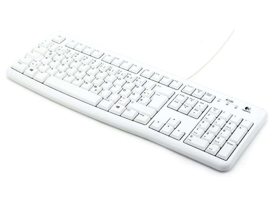 ⌨️ Logitech K120 weiße Business Tastatur ab 9,31€ (statt 15€)