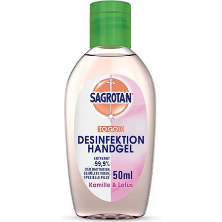 Sagrotan Hand Desinfektionsgel, Kamille & Lotus, 50ml ab 1,12€ (statt 1,75€)