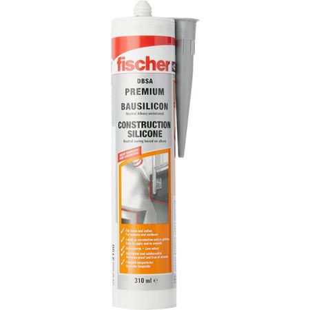 fischer Premium Bausilikon für Innen & Außen, 310ml, betongrau für 8,14€ (statt 12€)