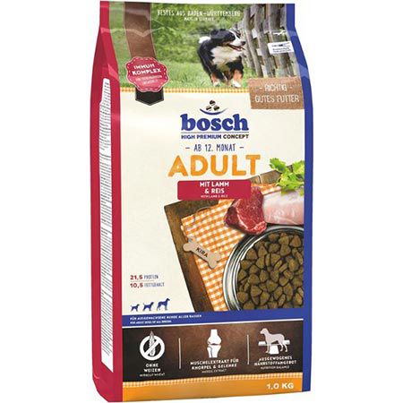 1Kg bosch Adult mit Lamm & Reis Hundetrockenfutter für 3,99€ (statt 7€)