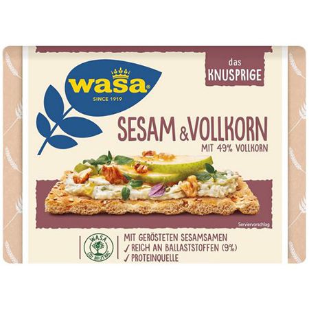 12er Pack Wasa Knäckebrot Sesam & Vollkorn jeweils 200g für 12,95€ (statt 19€)