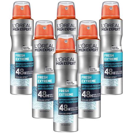 6er Pack LOréal Men Expert Fresh Extreme Deo, je 150ml ab 9,44€ (statt 14€)