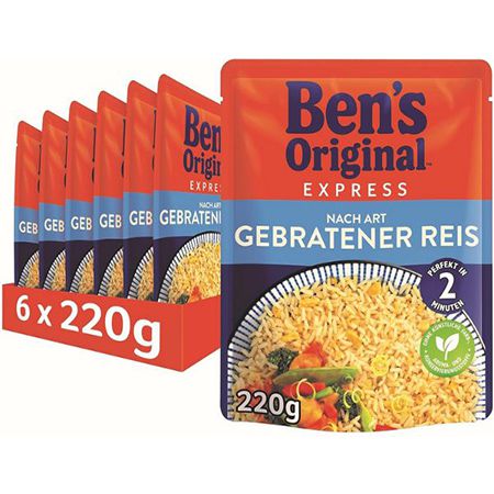 🍚 6er Pack Bens Express Reis nach Art gebratener Reis ab 5,93€ (statt 14€)