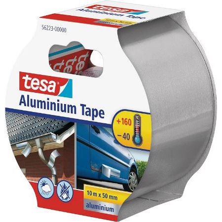 tesa Selbstklebendes Aluminiumband für Reparaturen, 10m x 50mm für 7€ (statt 9€)