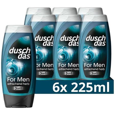 6er Pack Duschdas 3-in-1 Duschgel & Shampoo For Men ab 5,64€ (statt 9€)