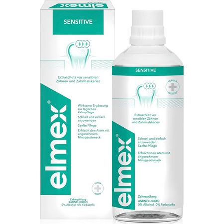 elmex Mundspülung Sensitive (ohne Alkohol), 400ml ab 2,30€ (statt 6€)