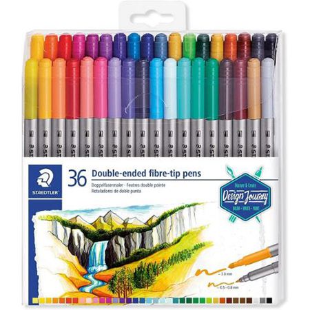 36er Pack Staedtler Doppelfasermaler mit zwei Spitzen für 11,49€ (statt 15€)