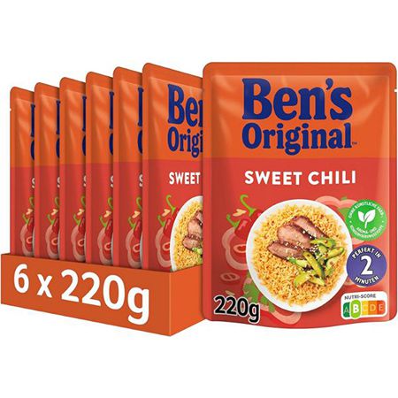 6er Pack Ben’s Original Express-Reis Sweet Chilli, je 220g ab 8,24€ (statt 14€)