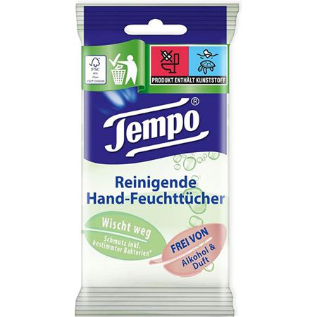 150er Pack Tempo Reinigende Hand Feuchttücher ab 12,69€ (statt 26€)