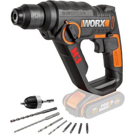 WORX WX390.9 SDS-plus 20V Bohrhammer mit 1,2J für 71,95€ (statt 90€)