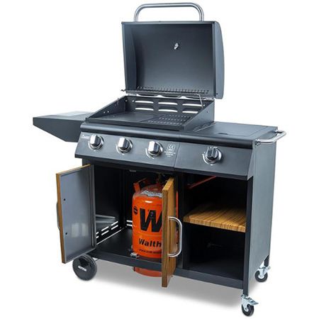 Activa Rodos Gasgrill Grillwagen mit 3 + 1 Brenner für 249,99€ (statt 300€)