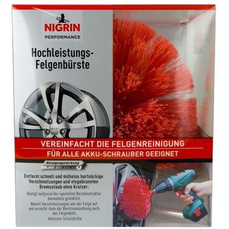 NIGRIN Performance Hochleistungs Felgenbürste für 14,25€ (statt 19€)