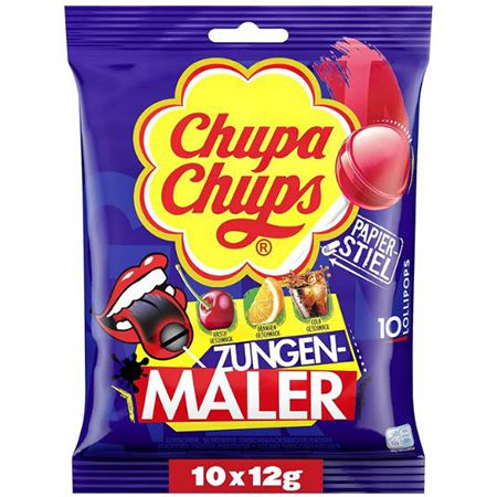 10er Pack Chupa Chups Zungenmaler Lutscher ab 1,30€ (statt 1,79€)