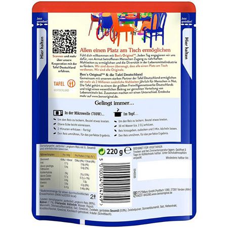 🍚 6er Pack Bens Express Reis nach Art gebratener Reis ab 5,93€ (statt 14€)