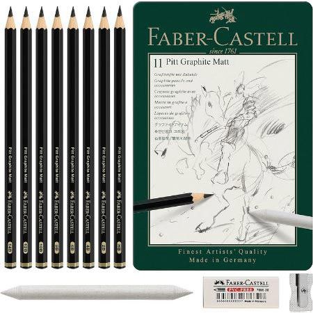 Faber Castell Pitt Graphite Matt Bleistifte Set, 11 tlg. für 15,69€ (statt 19€)
