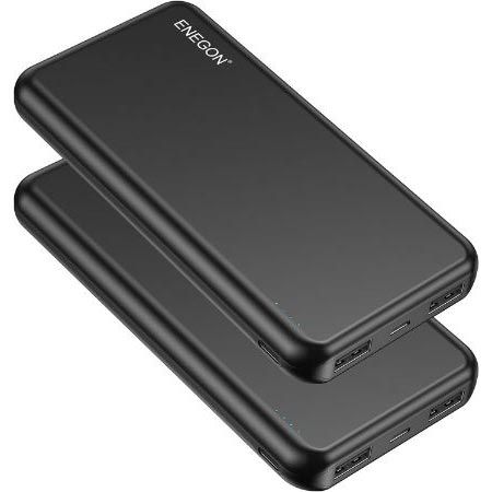 2er Pack Enegon USB C/A Powerbank mit je 10.000mAh für 15,99€ (statt 19€)