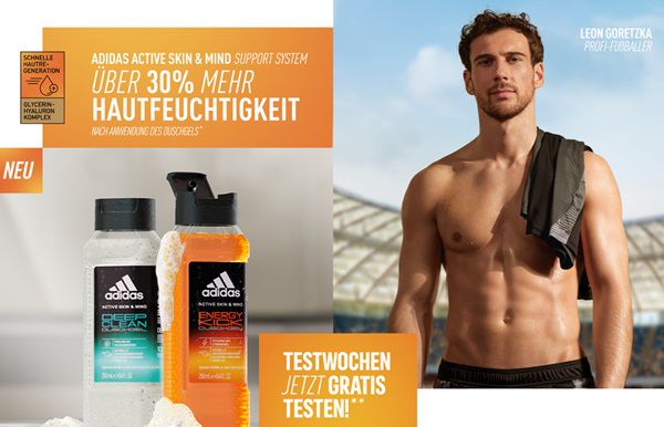 adidas Active Skin & Mind Herren Duschgel gratis ausprobieren