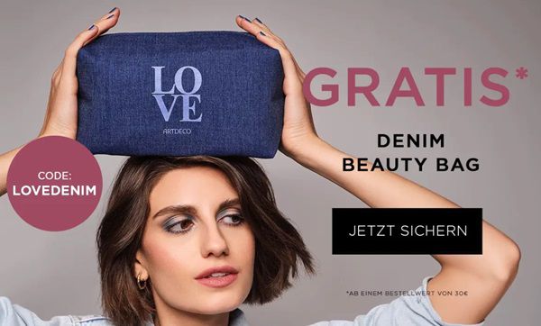 ARTDECO: ab 30€ Bestellwert Denim Beauty Bag gratis dazu
