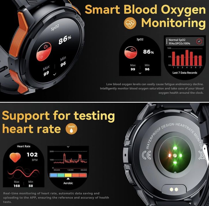 Oukitel BT10  Smartwatch mit 1,43 AMOLED Display für 29,99€ (statt 60€)