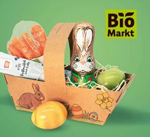 BioMarkt: Bastelvorlage für ein Osterkörbchen gratis abholen