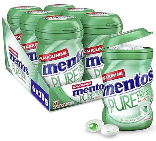 6x Mentos Kaugummi Pure Fresh Spearmint zuckerfrei ab 10,40€ (statt 17€)