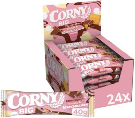 Müsliriegel Corny BIG Chocolate, Biscuit & Marshmallows für 11,69€ (statt 14€)