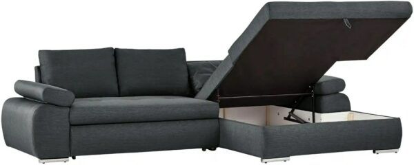 smart Ecksofa Ibby in Grau mit 294cm Breite ab 699€ (statt 879€)