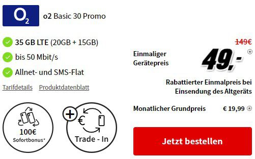 Google Pixel 8 für 49€ + o2 Allnet 35GB für 19,99€ mtl. & 100€ Trade In Bonus möglich