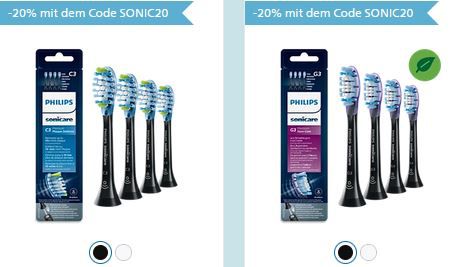 Philips: 20% Rabatt auf alle Sonicare Premium Bürstenköpfe