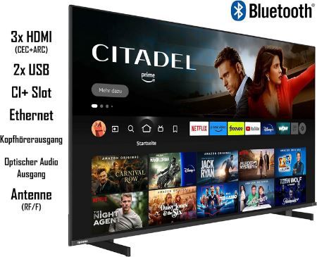 Toshiba 65QF5D63DA 65 QLED 4K Smart TV mit Dolby Vision für 559,99€ (statt 600€)