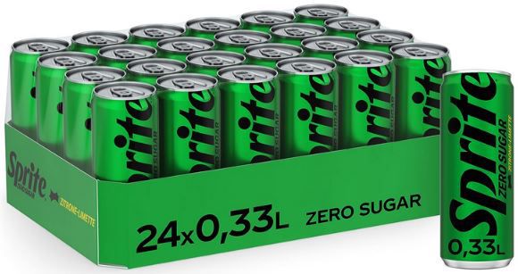 🍋 24x Sprite Zero Sugar, 0,33L Dose ab 14,84€ (statt 23€)   62 Cent pro Dose
