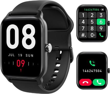 Yoever 1,8 Smartwatch mit Telefonfunktion & 100 Sportmodi für 19,99€ (statt 57€)