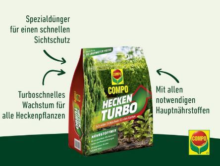 4Kg COMPO Heckenturbo Spezial Dünger für 16,99€ (statt 21€)