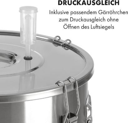 Klarstein Gärkeller Bierbrauanlage mit Thermometer, 60L für 199,49€ (statt 319€)