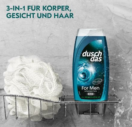 6er Pack Duschdas 3 in 1 Duschgel & Shampoo For Men ab 5,64€ (statt 9€)