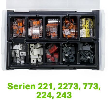 WAGO 887 950 Verbindungsklemmen Set, 166 tlg. in Box für 42,54€ (statt 49€)