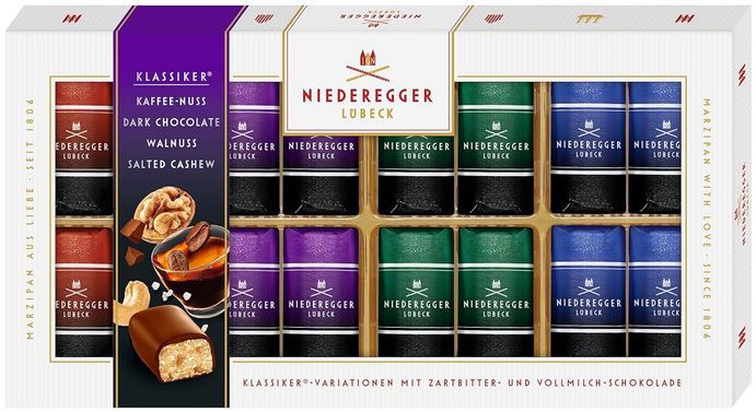 Niederegger Edition Dark Klassiker Variationen, 200g für 6,09€ (statt 8€)