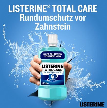 Listerine Total Care Zahnstein Schutz Mundspülung, 500ml ab 2,76€ (statt 5€)