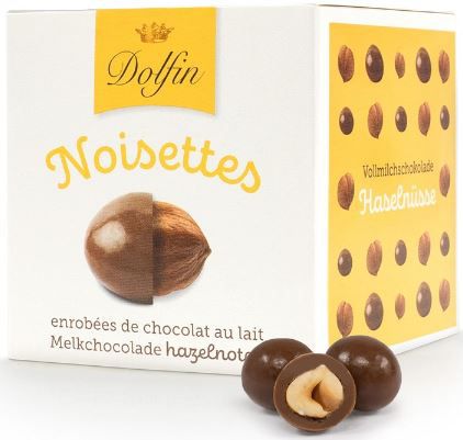 Dolfin Premium Vollmilch Haselnüsse aus Belgien, 115g für 3,98€ (statt 8€)