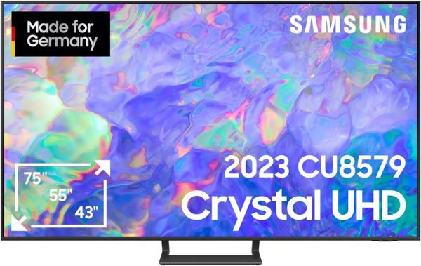 Samsung Crystal CU8579 65 4K Smart TV mit AirSlim Design für 699€ (statt 824€)