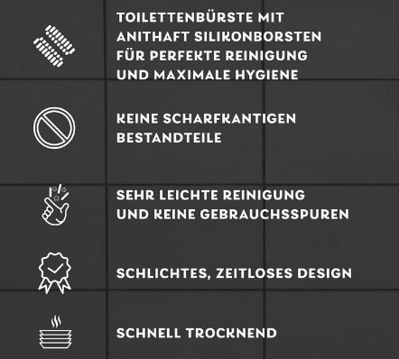 Cleangang B!Rush Toilettenbürste mit Silikonborsten ab 6,85€ (statt 10€)