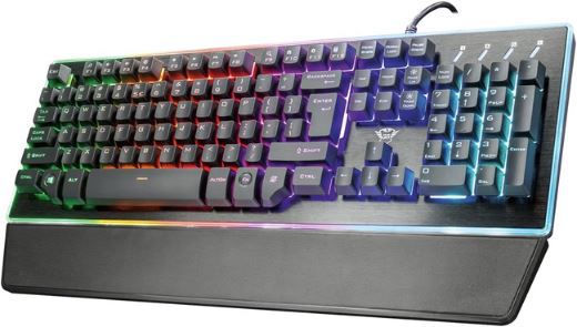 Trust Gaming GXT 860 Thura Halbmechanische LED Tastatur für 17,99€ (statt 32€)