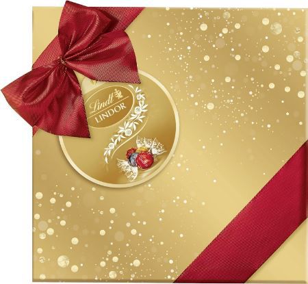 Lindt Lindor Mischung Präsent im Geschenkpapier, 375g für 11,40€ (statt 15€)