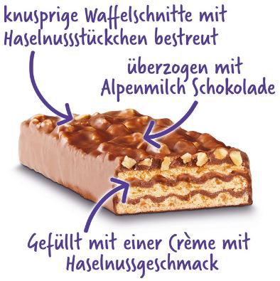 35er Pack Milka Nussini Haselnusscrème Waffelschnitten ab 15,69€ (statt 22€)