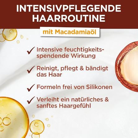 Garnier Macadamia 3 in 1 Haarmaske, 400ml ab 3,82€ (statt 6€)