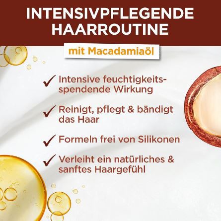 Garnier Macadamia 3 in 1 Haarmaske, 400ml ab 3,11€ (statt 6€)