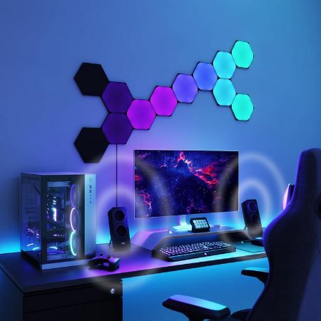 Nanoleaf Shapes Ultra Black Hexagon Starter Kit, 9 Paneele für 134,99€ (statt 161€)