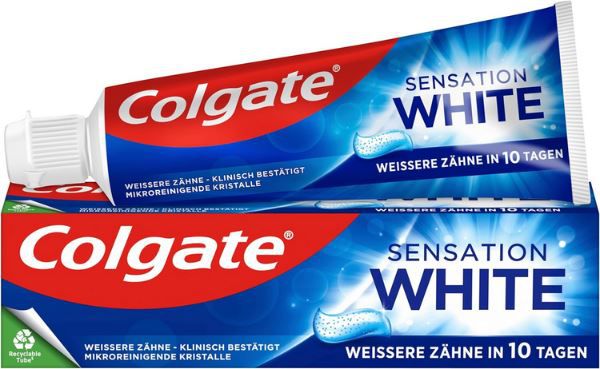 12er Pack Colgate Zahnpasta Sensation White, je 75ml ab 18,90€ (statt 24€)