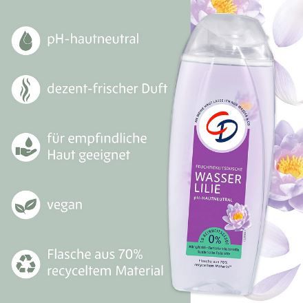 CD Dusche Duschgel mit Wasserlilien Extrakt, 250ml ab 1,20€ (statt 2€)