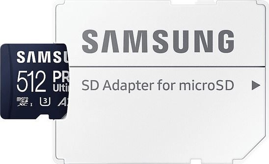 Samsung PRO Ultimate microSD Karte + Adapter, 512 GB für 48,99€ (statt 56€)